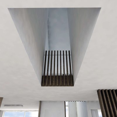 Architectural custom home interior by JRA Construction